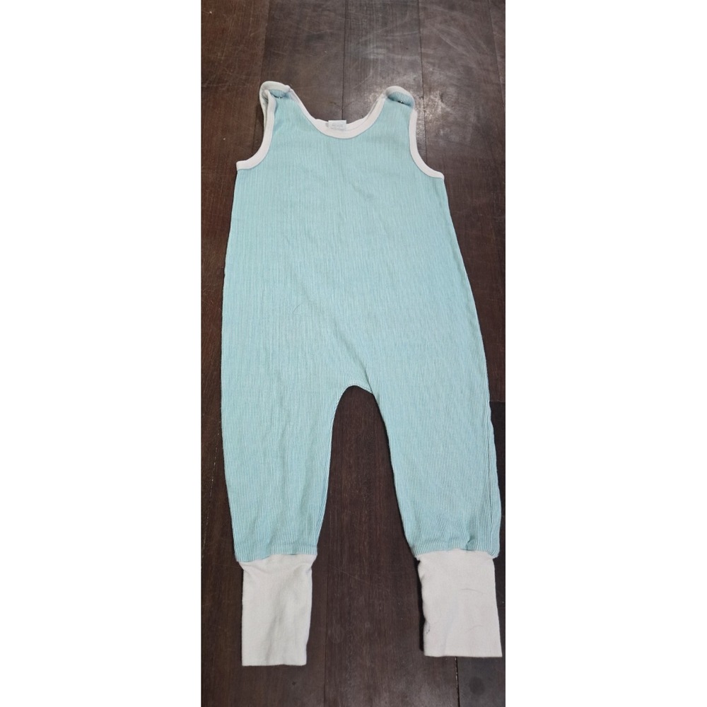 Vintage Gerber Baby Infant Sleeper Green Medium 19-26 Lbs 6 to 9m 100% cotton